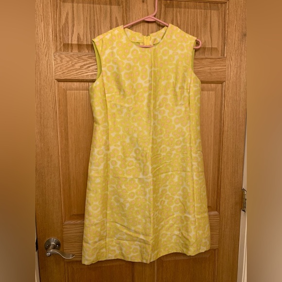 Source Unknown Yellow Sheath Maxi Dress Crew Neck Sleeveless - Picture 6 of 13